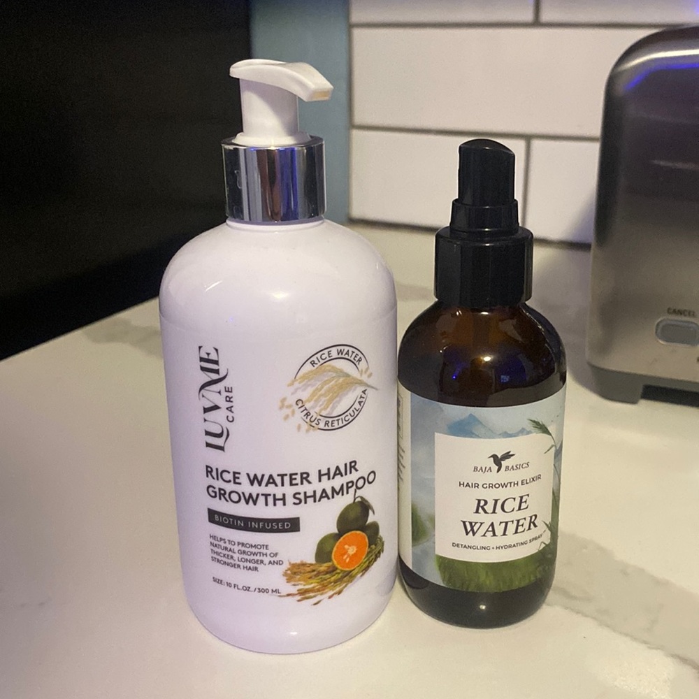 Rice water hair growth shampoo ~ Rice water